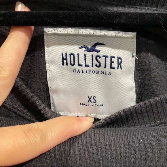 Hollister California Malibu Hotel Graphic Crewneck Pullover Sweatshirt Gray XS - Picture 6 of 8